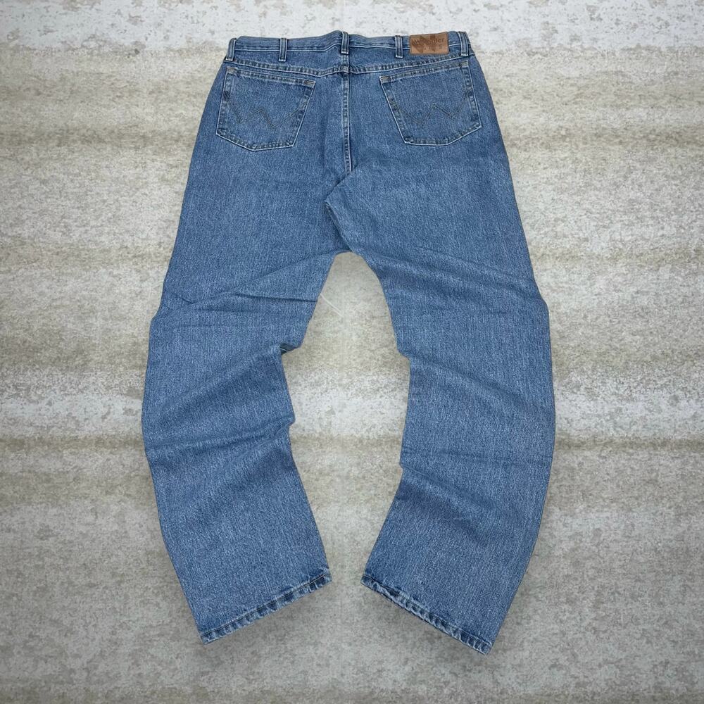 Vintage Y2K Wrangler Jeans 38x34 Baggy Fit Medium Wash Work Wear Denim